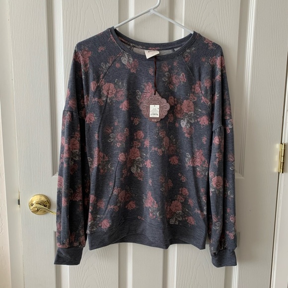 Knox Rose floral print crew neck sweatshirt - Picture 3 of 5